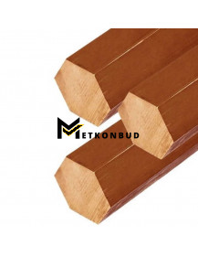 Шестигранник бронзовий БрК3Мц1 / CuSi3Mn1 14 мм