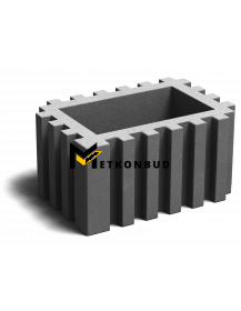Квіткарка бетонна К-10 45 кг. 400*600*240)