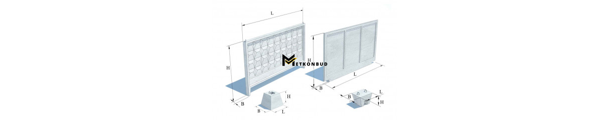 Залізобетонні паркани Залізобетонні паркани