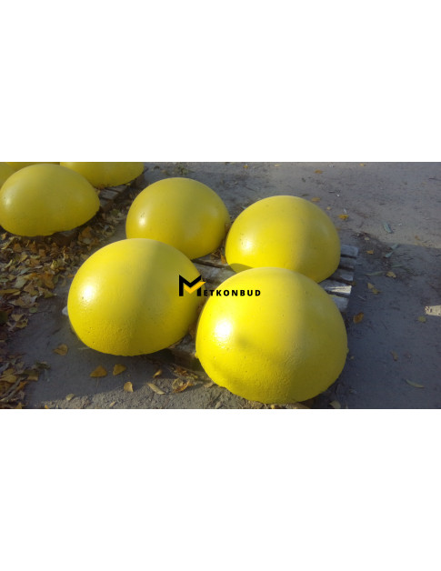Напівсфера бетонна Жовта 500х250 мм Напівсфера бетонна Жовта 500х250 мм
