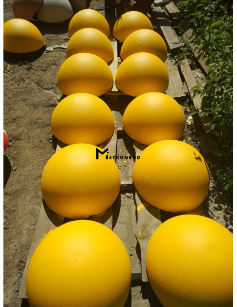 Напівсфера бетонна Жовта 500х250 мм Напівсфера бетонна Жовта 500х250 мм