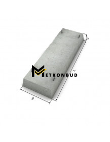 Бетонні проступи 1200х600х65 мм
