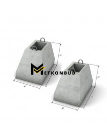 Фундамент під паркан ФО-2