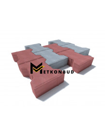 Плитка тротуарна подвійне Т 200х160х60