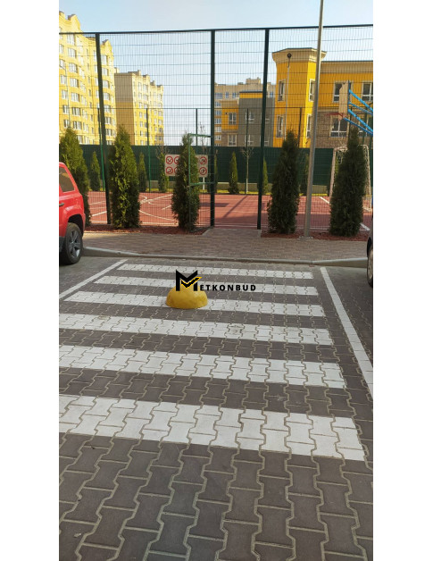 Напівсфера бетонна Жовта 500х250 мм Напівсфера бетонна Жовта 500х250 мм