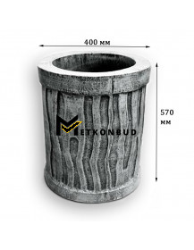 Урна вулична бетонна К-21-1 (63 кг 40х57 см)