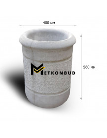 Урна вулична бетонна К-8 (70 кг 40*56)