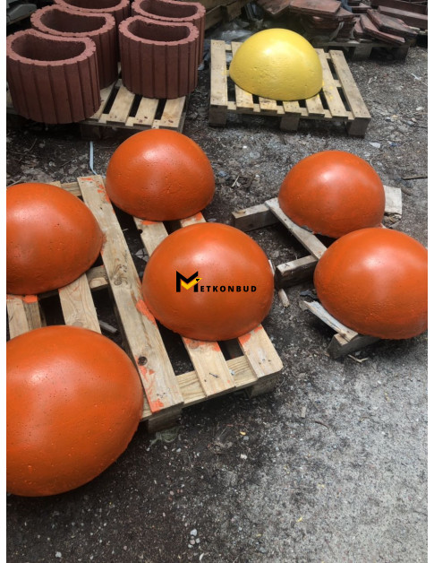 Напівсфера бетонна Помаранчева 500х250 мм Напівсфера бетонна Помаранчева 500х250 мм