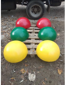 Напівсфера бетонна Зелена 500х250 мм